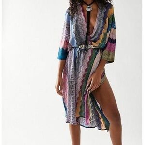 Free People Cairo Shimmer Kimono